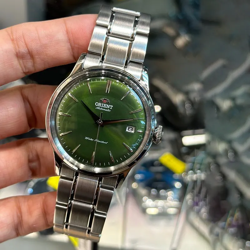 Orient Bambino Version 7 Automatic Green Dial Classic Men's Watch- RA-AC0M09E